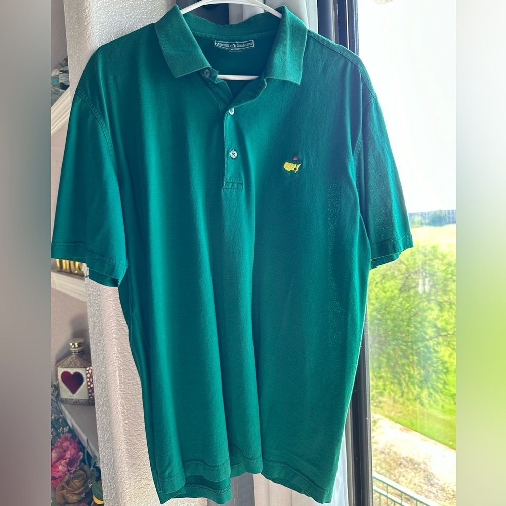 Masters Pima Cotton Green Golf Polo Size Large